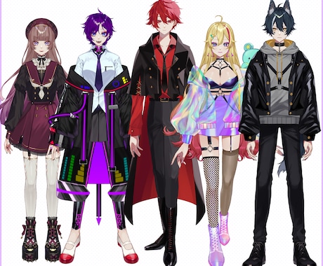 初心者向け！1からVtuberモデル作成します キャラデザ～モデリングまで一括対応可能!! イメージ2