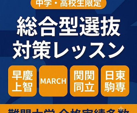 総合型選抜｜志望理由書・小論文・面接対策を行います 推薦入試のプロが志望理由書から面接まで完全伴走します イメージ1