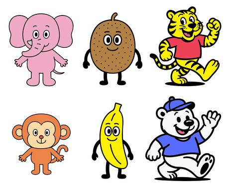 商用OK！キャラクターイラスト制作します SNSアイコン、挿絵、グッズデザインなど心を込めて制作 イメージ2