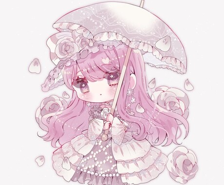 あなただけの可愛いミニキャラ描きます 思い出やグッズ制作にも!キュートな一枚を制作いたします イメージ2