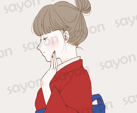 イラスト多数/和装女性のアイコンを販売しています ダウンロードするだけ♪/和装女性シリーズ イメージ2