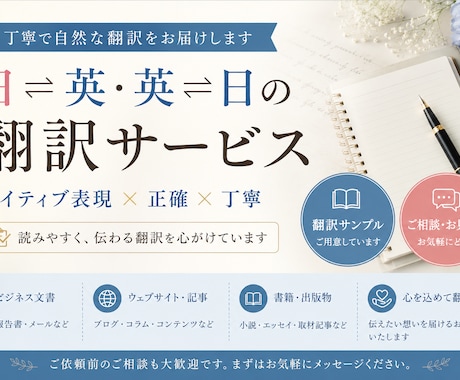 英日・日英を米国修士がネイティブ品質で翻訳します TOEIC980×AI活用オプションで自然な翻訳を高速納品 イメージ1