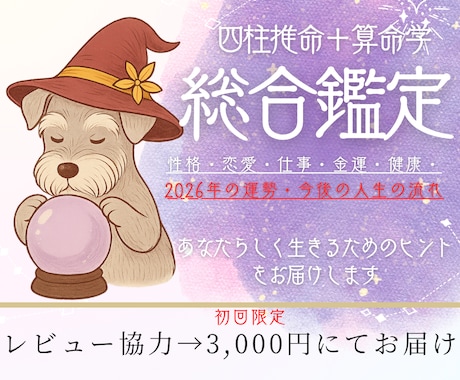 2026年運勢☆あなたの人生を深く読み解きます ❁15,000文字以上の総合鑑定レポート❁ イメージ1