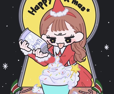 ポップな可愛らしいデザインをご提供します 世界に一つだけのあなたらしさをイラストにしませんか? イメージ2