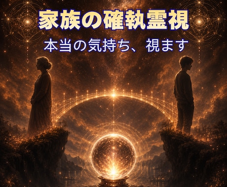 家族・親子関係のすれ違いを霊視します 確執・距離感、これからの向き合い方 イメージ1