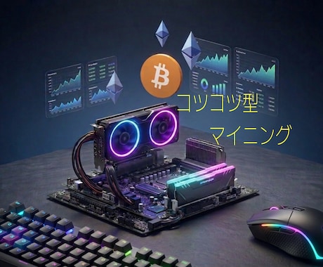PCに働いてもらう為の設定をお手伝いします マイニングノード報酬が獲得可能な銘柄、設定方法をお伝えします イメージ1
