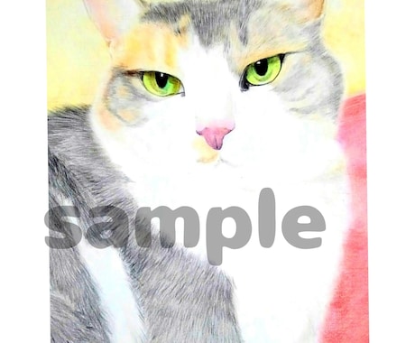大切なペットを色鉛筆で描きます 家族を、絵として飾ってみませんか？ イメージ2