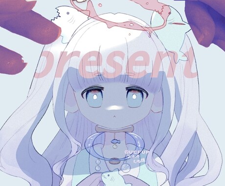 アイコン、TRPGの立ち絵などのイラスト描きます オリキャラの一点物の絵が欲しい方向け イメージ2