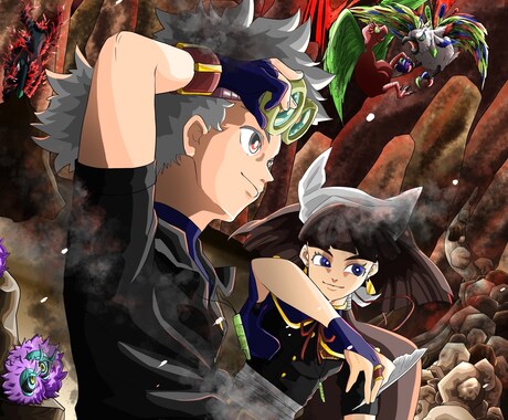 様々なジャンルに対応しご希望のイラストを描きます 希望のイラストに100パーセントお答えします。 イメージ1