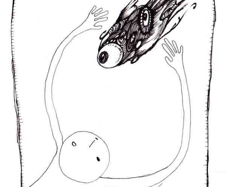 ペン画で手書きレタリングを作ります ペン画を用いてモノクロのタイトルロゴなどを作成します イメージ2