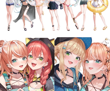 イラスト、Live2Dモデル、アイコンなど描きます 魅力的なキャラクターをお届けします。 イメージ2