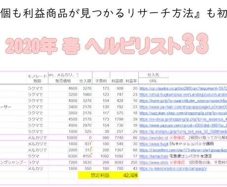 2020年春ヘルビリスト33　あります 一つ上の次元の「リサーチ方法」ですぐに見つかりました。 イメージ1