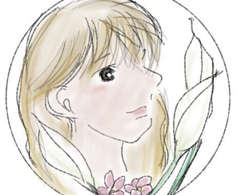 ちょっとした然り気無い絵をお描きします サラッとした淡い印象の絵です日常にありふれていそぅな感じ◎ イメージ2