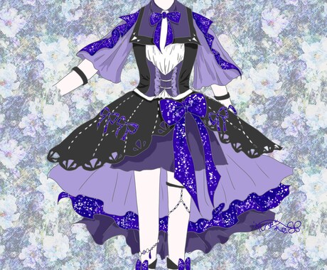 アイドル風の可愛い衣装デザインを作成します Vtuberさんからの受注経験あり！ イメージ2