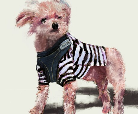 ペット(犬)のイラストを作成します イメージ1