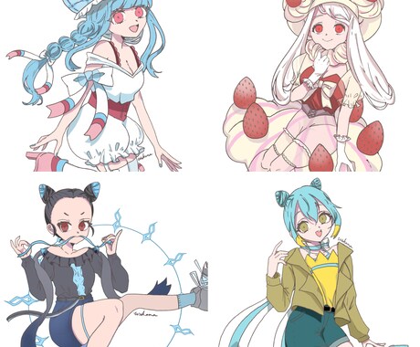 世界に一つの可愛い女の子の立ち絵描きます 柔らかい線であなただけのオリジナルキャラクターを！ イメージ1