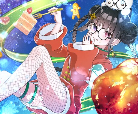 背景つき！高クオリティ一枚絵描きます sns用、サムネ用、観賞用などなど自由にご利用いただけます！ イメージ2