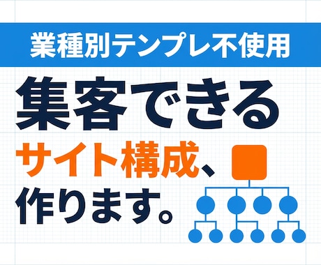 集客できるWebサイト構成を設計します 業種別テンプレ不使用・お客様専用に最適化 イメージ1