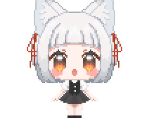 ドット絵の可愛いデフォルメイラスト作成します オリジナルキャラでグッズ制作などに使えるイラスト制作します！ イメージ2
