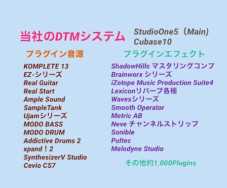 StudioOneやプラグインをアドバイスします DAWやプラグインの解説Youtubeを展開中 イメージ2