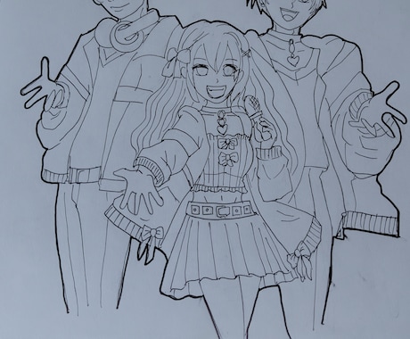 手書きイラスト、人物、アイコン作成します “好き”と思える、ラフかわイラストをお届けします。 イメージ2