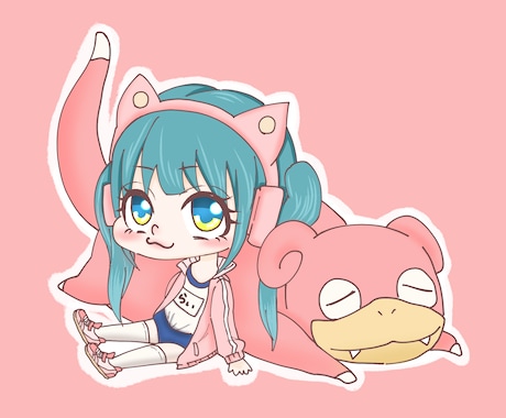 ミニキャラアイコンを作成致します ゲームやTwitterなどで使用したい方向けイラストです！ イメージ1