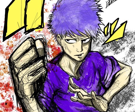アメコミ風から少年漫画風アイコン描きます 世界で一枚のオリジナルのデザインイラストを届けます！ イメージ1