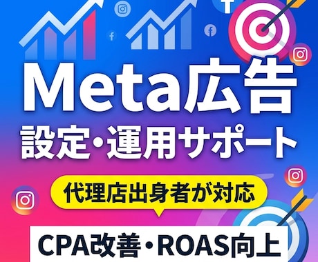 Meta広告の設定から運用までサポートします 多業種で成果改善の実績多数！元代理店リーダーが対応 イメージ1