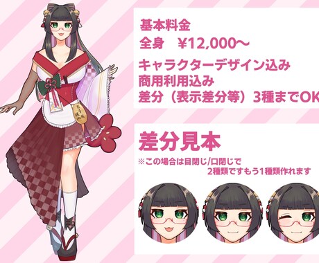 商用利用込み！IRIAM、活動者様立ち絵描きます 皆から推されるあなた様だけのキャラクターを共に作りましょう！ イメージ2