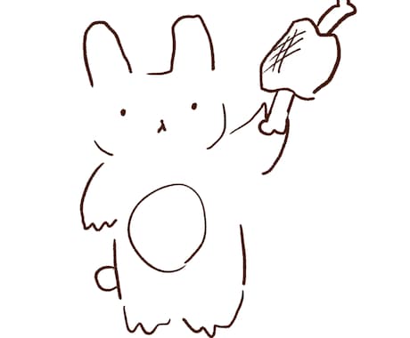 即日納品！ゆるふわシュールな動物お描きします 好きな動物を好きなポーズで描きます！アイコン、壁紙などに！ イメージ2