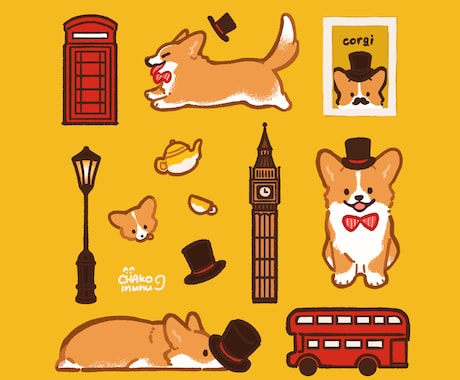 犬、猫、その他ペットや動物のイラストを描きます グッズやアイコン等にご使用いただけます。 イメージ2