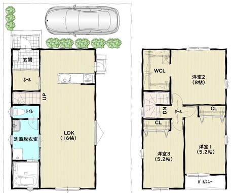 簡易間取り図データを作成します 簡単な手書き図や青図から間取り図のデータを作成いたします。 イメージ2