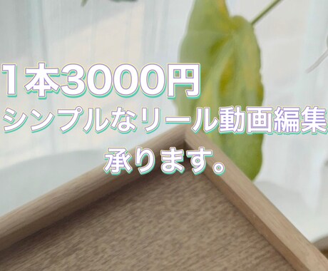 1本3000円～対応◎SNS動画の編集を承ります イメージ1