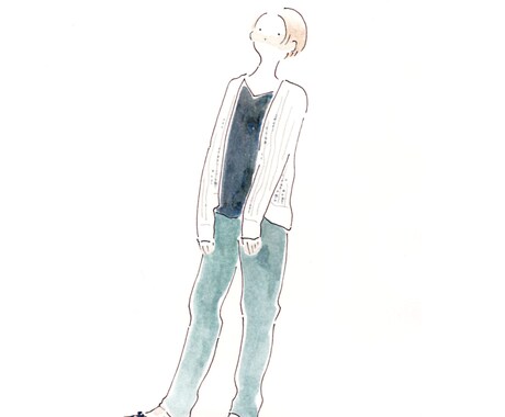 淡く優しい雰囲気の人物カット描きます イメージを膨らませるための挿絵に イメージ2