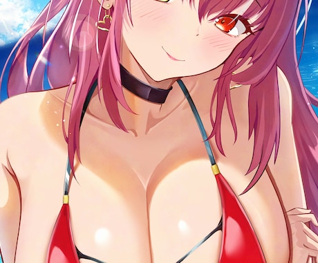 SNSで映える 透明感×色気イラスト制作します SNSアイコン・VTuber・配信・観賞用まで幅広く対応！ イメージ2