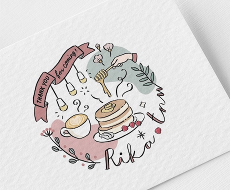 目を惹くおしゃれ可愛いイラストロゴをお作りします ブランドロゴ・店舗ロゴ・商品ロゴにイラストを！ イメージ1