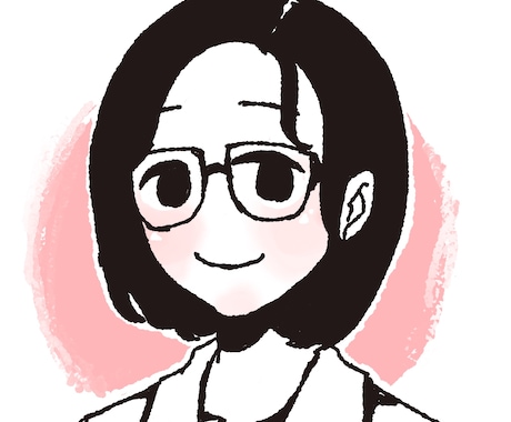 大人かわいい手描き風SNSアイコンを制作します イメージ1