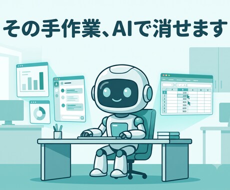 面倒な繰り返しPC作業をAIで自動化します 人がやらなくていい作業を、仕組みに置き換えます イメージ2