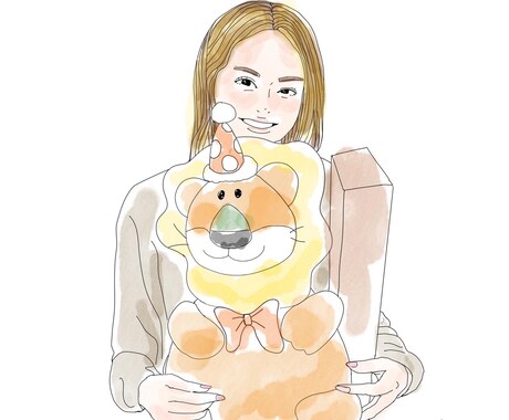 シンプル&オシャレに人物やペットのイラスト描きます 「大切な思い出を一枚のイラストに」プレゼントにも◎ イメージ2