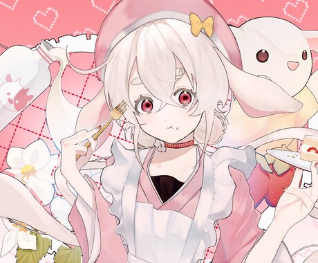 ご要望に沿い、目を引くイラストを描きます 力強くも繊細な線でポップなイラストを得意としています！ イメージ2