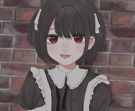 女の子の厚塗りアイコン描きます イメージ1