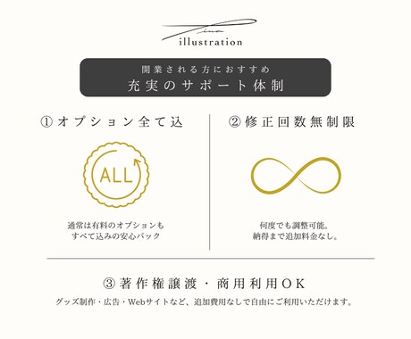 開業準備◎｜ロゴ・名刺・LINE・アイコン作ります ロゴ作成・修正無制限・著作権譲渡｜シンプルで品のあるデザイン イメージ2