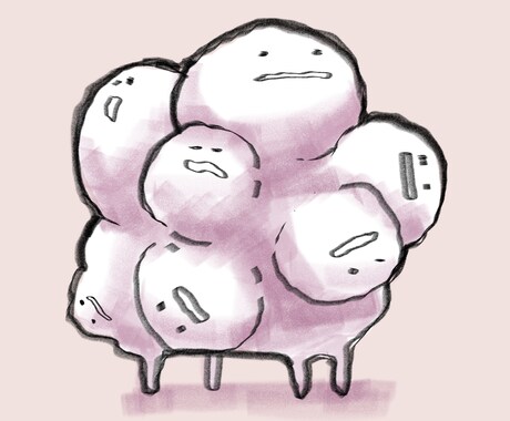 ゆるかわイラスト描きます シンプルでちょっと変わったキャラクターを描きます イメージ2