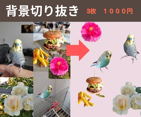 背景切り抜き 3枚で1000円！でご提供します イメージ1