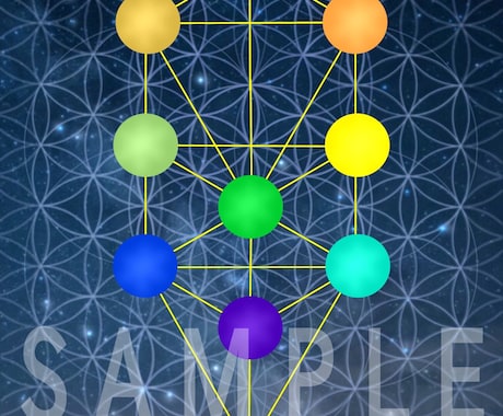 球体１２個の「生命の樹」画像をお作り致します 【画像３点】球体１２個「生命の樹カウンセリング」☆色と配置 イメージ2