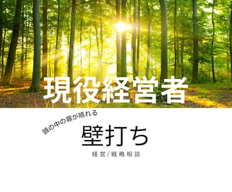 本質を掴む壁打ち相談｜迷いを30分で整理します 迷いを短時間でクリアにします。 イメージ1