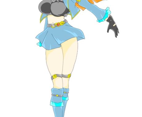 騎士の女性となっています 騎士＋女性＋巨乳のキャラデザとなっております。 イメージ2