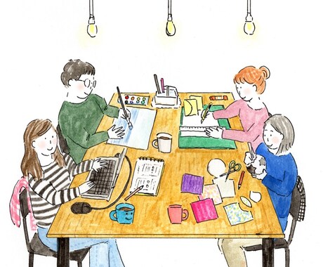 チラシやホームページなど、広告用イラスト描きます こども向けの教室やオシャレなカフェなどの広告に イメージ2