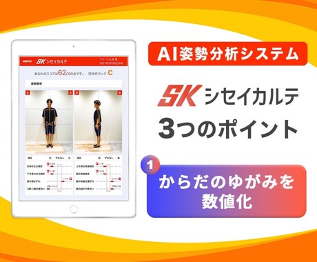 あなたの姿勢を解析します 姿勢矯正はダイエットにも効果抜群！ イメージ2