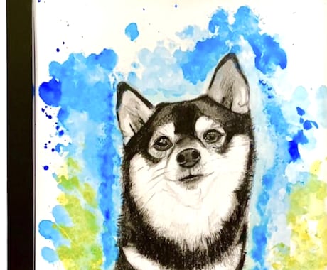 大型犬も大歓迎！A4サイズ愛犬イラスト描きます スマホの中の「お気に入り」を、壁に飾る「芸術」へ。 イメージ2